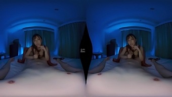 Azusa Misaki - The Queen Of Mercy In Lingerie - Blowjob And Ejaculation In Asian Vr Porn