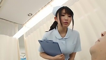 Japanese Nurse And Her Lucky Patient Get It On In The Hospital