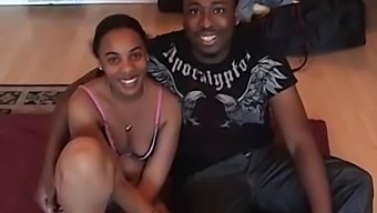 Black Couple'S First Pornographic Video Features Big Cock And Small Tits