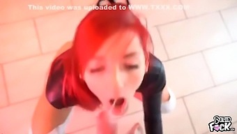 German Redhead Gets Her Tight Asshole Stretched To The Limit