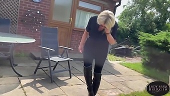 Fetish Bdsm: Busty Brunette Cleans Mistress'S Muddy Boots