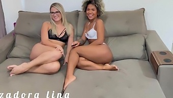 Interracial Threesome With Amateur Black Couple