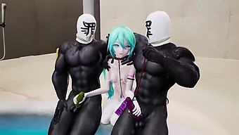 Miku'S Striptease And Fucking In A Hardcore Dance