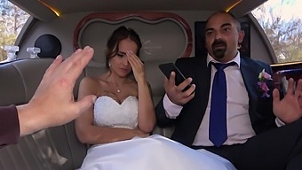 A Latina Bride Gets Fingered And Fucked In A Limo
