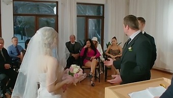 Blonde Bride Takes On A Big Dick In Wedding Dress