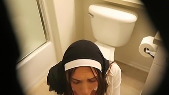 Facializing A Busty Nun: A Solo Masturbation Fantasy