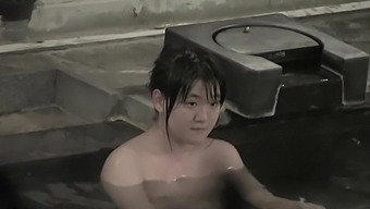 Young Japanese Girls In A Bath