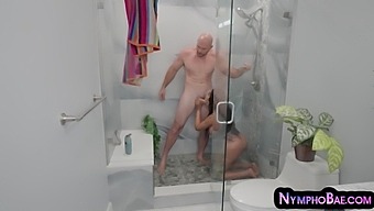 Ebony Babe With Big Boobs Gets Fucked In Shower By Big Cock