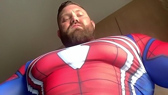 Muscle Spiderman'S Cock And Butt