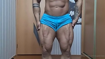 Gay Bodybuilder Shows Off His Huge Cock And Big Butt