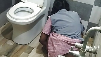 Hidden Bathroom Encounter With Tamil School Girl And Teacher