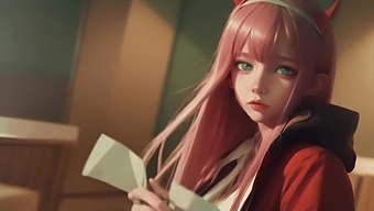Playful Anime Darling Zero Two Teases In This Ai-Generated Video