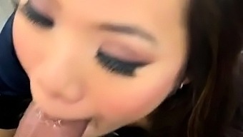 Adorable Asian Wife Takes On A Big Dick
