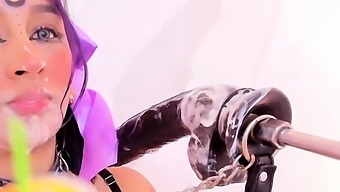 Solo Play With A Fetish Model In High Definition.